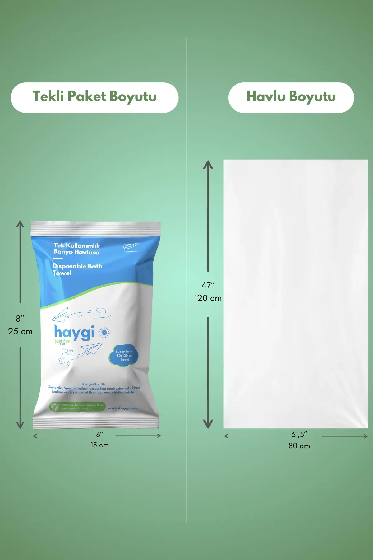 Haygi Disposable Shower and Bath Towels: Professional Hygiene Solution - 2