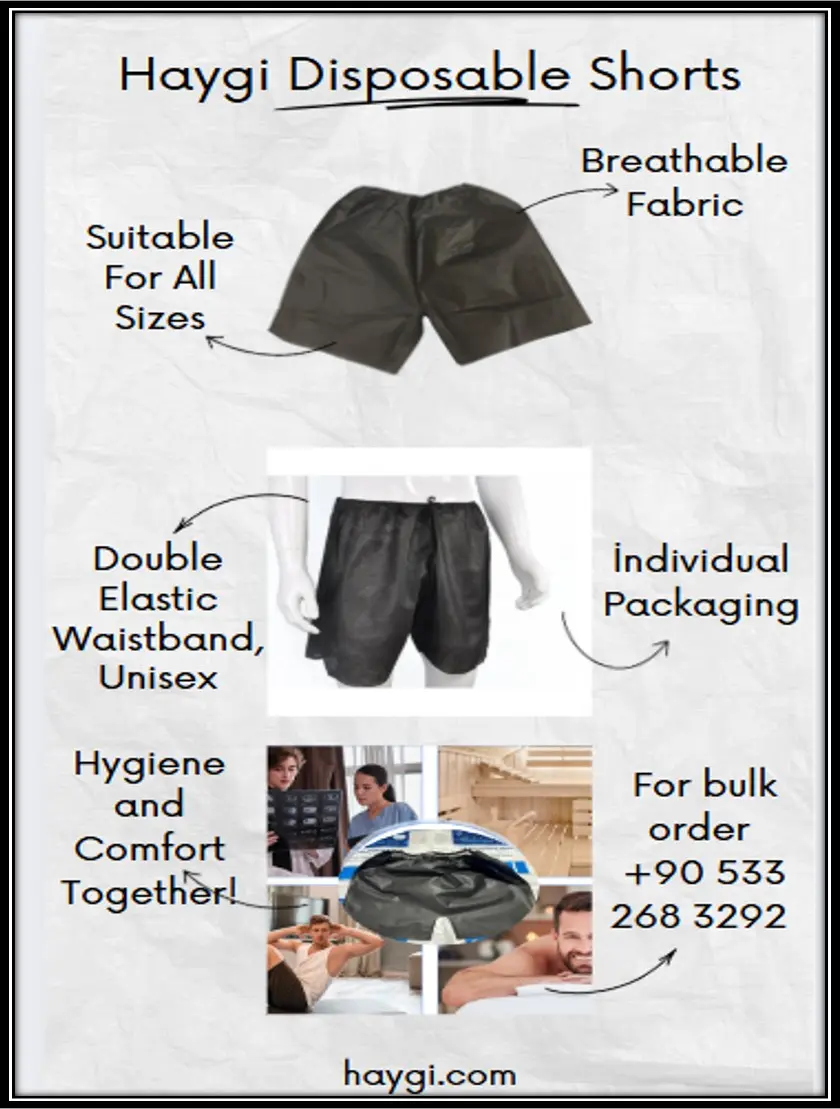 Haygi Tek Kullanımlık Şort | 6 TL’den Başlayan Fiyatlarla | Çift Lastikli Unisex - 2